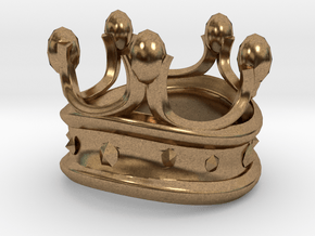 King Rook Ring in Natural Brass: Small