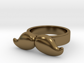 Mustache Type:5 in Polished Bronze