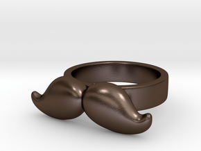 Mustache Type:5 in Polished Bronze Steel
