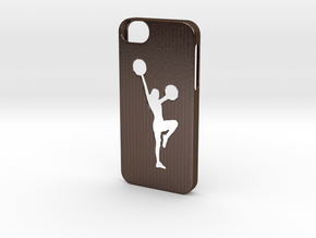 Iphone 5/5s  cheerleader case  in Polished Bronze Steel