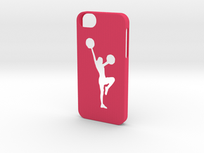 Iphone 5/5s  cheerleader case  in Pink Processed Versatile Plastic