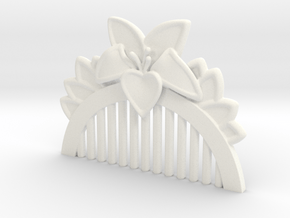 Mulan Comb in White Processed Versatile Plastic