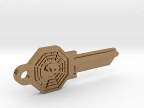 Bagua House Key Blank - SC1/68 in Natural Brass
