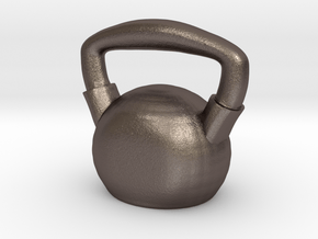 Kettlebell  - Made of Steel in Polished Bronzed Silver Steel