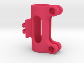 Contour T-Rail 5/8" Pipe/Pole Mount Style 2 in Pink Processed Versatile Plastic