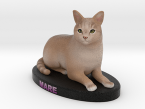 Custom Cat Figurine - Mare in Full Color Sandstone
