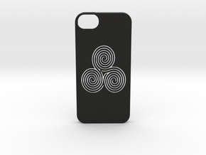 Iphone 5/5s labyrinth case in Black Natural Versatile Plastic