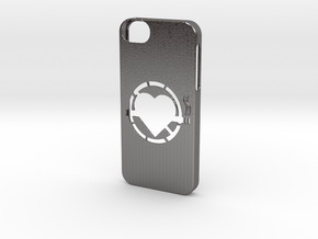 Iphone 5/5s  no smoking case in Polished Nickel Steel