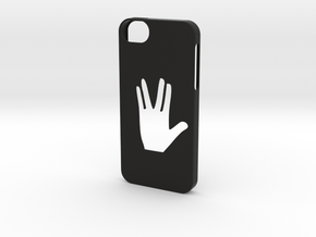 Iphone 5/5s Star trek gesture in Black Natural Versatile Plastic