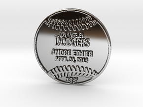Andre Ethier in Fine Detail Polished Silver