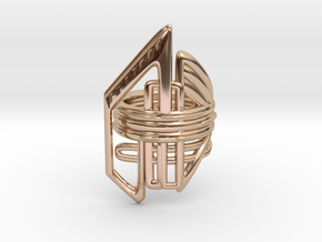 Balem's Ring2 - US-Size 11 1/2 (21.08 mm) in 14k Rose Gold Plated Brass