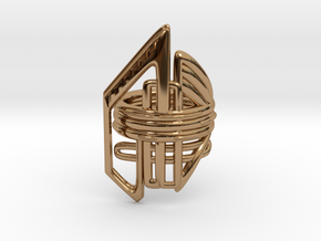 Balem's Ring2 - US-Size 10 (19.84 mm) in Polished Brass