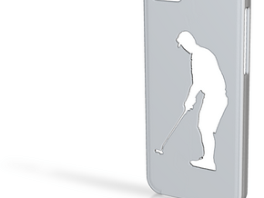 Iphone 6 Golf player case in Tan Fine Detail Plastic