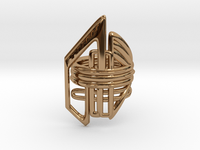 Balem's Ring2 - US-Size 13 (22.33 mm) in Polished Brass