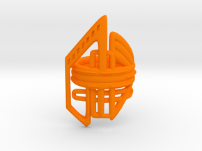 Balem's Ring2 - US-Size 13 (22.33 mm) in Orange Processed Versatile Plastic