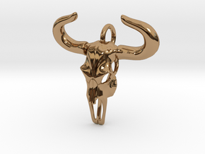 Taurus Zodiac Pendant in Polished Brass