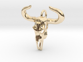 Taurus Zodiac Pendant in 14K Yellow Gold