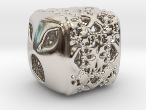 PA Charm V11f SE569h15x13 in Rhodium Plated Brass