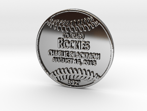 Charlie Blackmon in Fine Detail Polished Silver