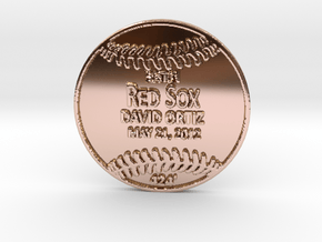 David Ortiz2 in 14k Rose Gold Plated Brass