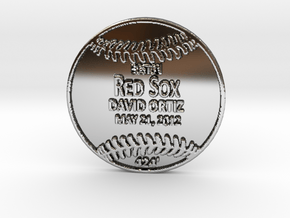 David Ortiz2 in Fine Detail Polished Silver