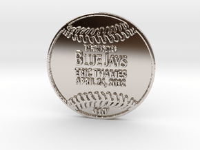 Eric Thames in Rhodium Plated Brass