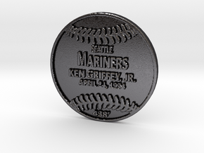 Ken Griffey in Polished and Bronzed Black Steel