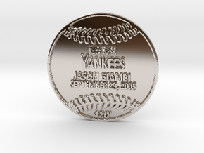 Jason Giambi in Rhodium Plated Brass