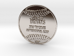 Jim Thome2 in Rhodium Plated Brass