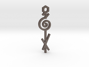 Spiral / Espiral in Polished Bronzed Silver Steel