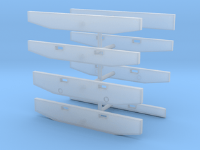 1/87th Truck Bumpers, older era types in Smooth Fine Detail Plastic