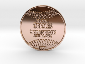 Nick Markakis in 14k Rose Gold Plated Brass