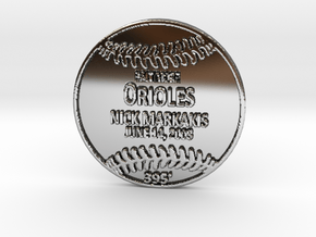 Nick Markakis in Fine Detail Polished Silver