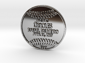 Rafael Palmeiro2 in Fine Detail Polished Silver