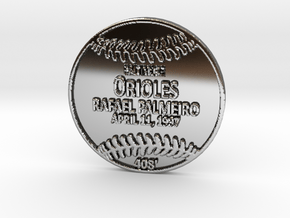 Rafael Palmeiro3 in Fine Detail Polished Silver