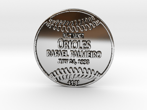 Rafael Palmeiro4 in Fine Detail Polished Silver