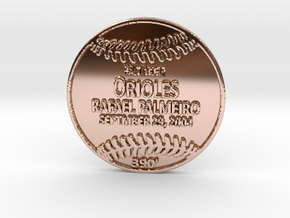 Rafael Palmeiro5 in 14k Rose Gold Plated Brass