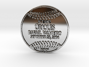 Rafael Palmeiro5 in Fine Detail Polished Silver