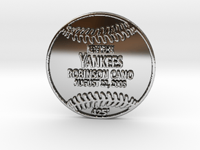 Robinson Cano in Fine Detail Polished Silver