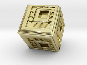 Cubical in 18k Gold Plated Brass