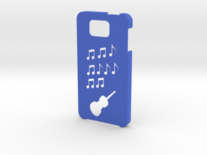 Samsung Galaxy Alpha Music case in Blue Processed Versatile Plastic