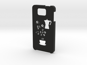 Samsung Galaxy Alpha Coffee case in Black Natural Versatile Plastic