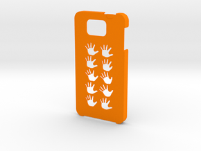 Samsung Galaxy Alpha Hands case in Orange Processed Versatile Plastic