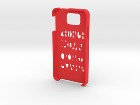 Samsung Galaxy Alpha Geometry case in Red Processed Versatile Plastic