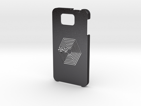 Samsung Galaxy Alpha Labyrinth case in Polished and Bronzed Black Steel