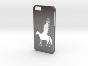 Iphone 6 Pegasus case in Polished Nickel Steel