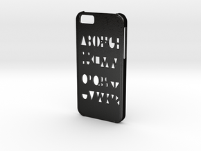Iphone 6 Geometry case in Matte Black Steel