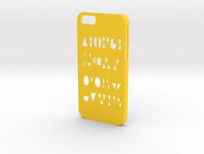 Iphone 6 Geometry case in Yellow Processed Versatile Plastic