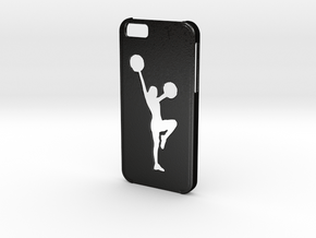 Iphone 6 Cheerleader case in Matte Black Steel
