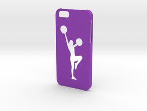 Iphone 6 Cheerleader case in Purple Processed Versatile Plastic